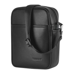 Black Leather Crossbody Shoulder Satchel Bag