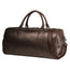 Dark Brown Leather Weekend Duffle Bag