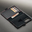 Card slots inside the Black with Red Stitching Leather Case for Samsung Galaxy Z Fold8
