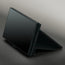 Integrated stand function on the Black with Red Stitching Leather Case for Samsung Galaxy Z Fold8