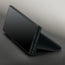 Integrated stand function on the Black with Red Detail Leather Case for Samsung Galaxy Z Fold8 Ultra