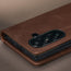Camera cutout on the Dark Brown Leather Case for Samsung Galaxy Z Fold8 Ultra
