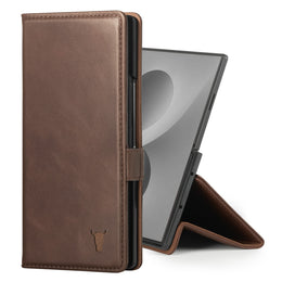 Dark Brown Leather Case for Samsung Galaxy Z Fold8 Ultra
