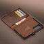 Card slots inside the Dark Brown Leather Case for Samsung Galaxy Z Fold8