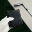 Black with Red Detail Leather Golf Accessory Wallet