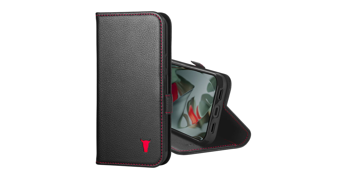 Google Pixel 10 Hoesje Bookcase Cover met Kaarthouder - Zwart