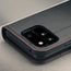 Camera cutout on the Black with Red Stitching Leather Case for the Google Pixel 11 Pro Fold