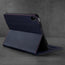 Integrated stand function of the Navy Blue Leather Case for Apple iPad (10th Generation)
