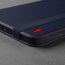 Slim profile of the Navy Blue Leather Case for Apple iPad (10th Generation)