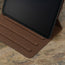Multiple viewing stands in teh Dark Brown Leather Case for Apple iPad Air 12.9
