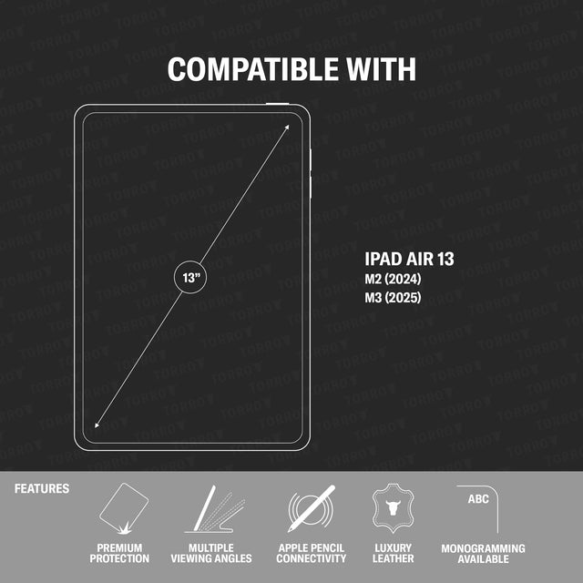 Compatibility and features of the Leather Case for Apple iPad Air 13