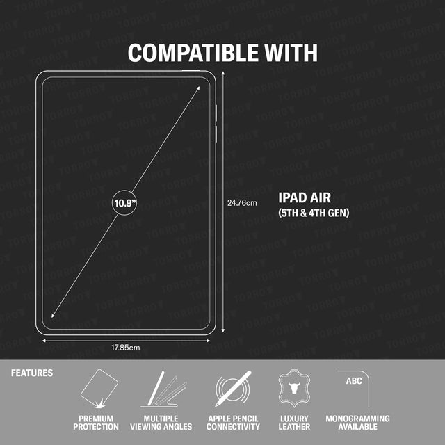 Model compatibility and feature of the iPad Air Leather Case