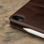 Camera cutout on the Dark Brown Leather Case for iPad Air