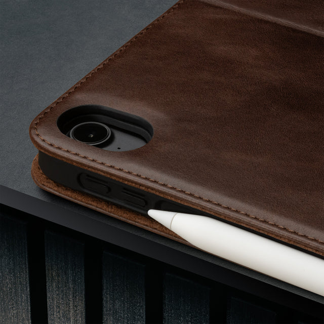 Dark Brown Leather Case for iPad Air 11