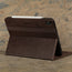 Stand function of the Dark Brown Leather Case for iPad Air