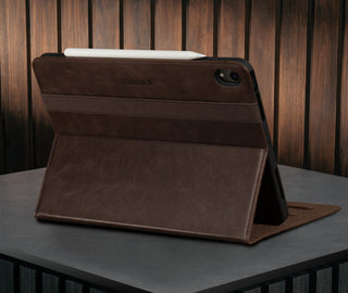 Dark Brown Leather Case for iPad Air 11" (2024)