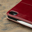 Camera cutout on the Red Leather Case for iPad Air