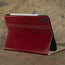 Stand function of the Red Leather Case for iPad Air