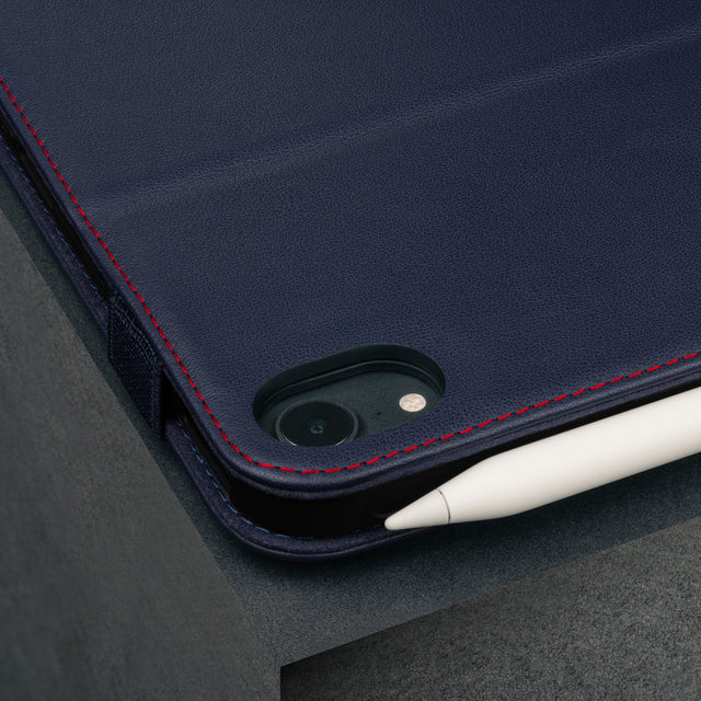 Apple pencil with the Navy Blue Leather Case for iPad mini 6 (2021)