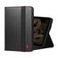 Black with Red Detail Leather Case for Apple iPad Mini 8