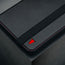 Close up of the Black with Red Detail Leather Case for Apple iPad Mini 8