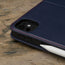 Camera cutout on the Navy Blue Leather Case for Apple iPad Pro 11