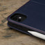 Camera cutout on the Navy Blue Leather Case for Apple iPad Pro 12.9
