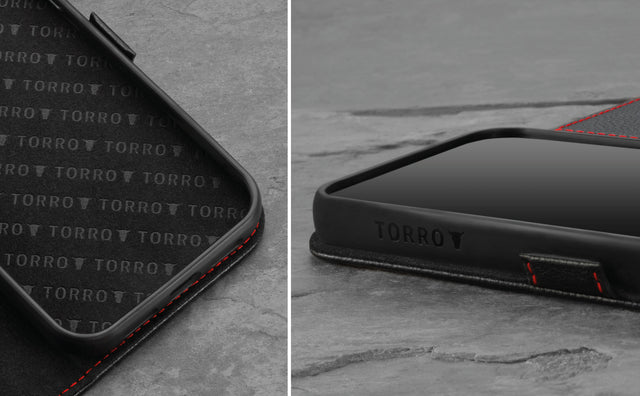 iPhone 12 Mini Leather Case (with Stand function) Feature Focus