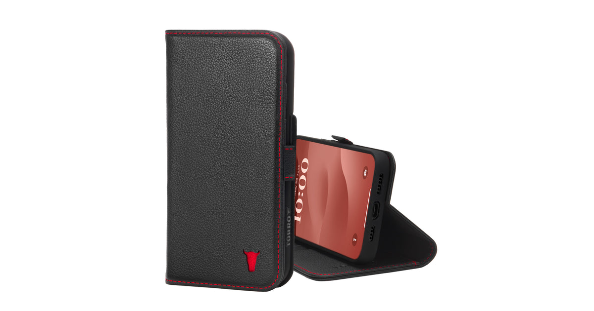 iPhone 15 Plus Leather Wallet Case (with Stand Function) - TORRO