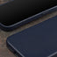 Navy Blue Slimline Leather Bumper Case for iPhone 15 Pro Max