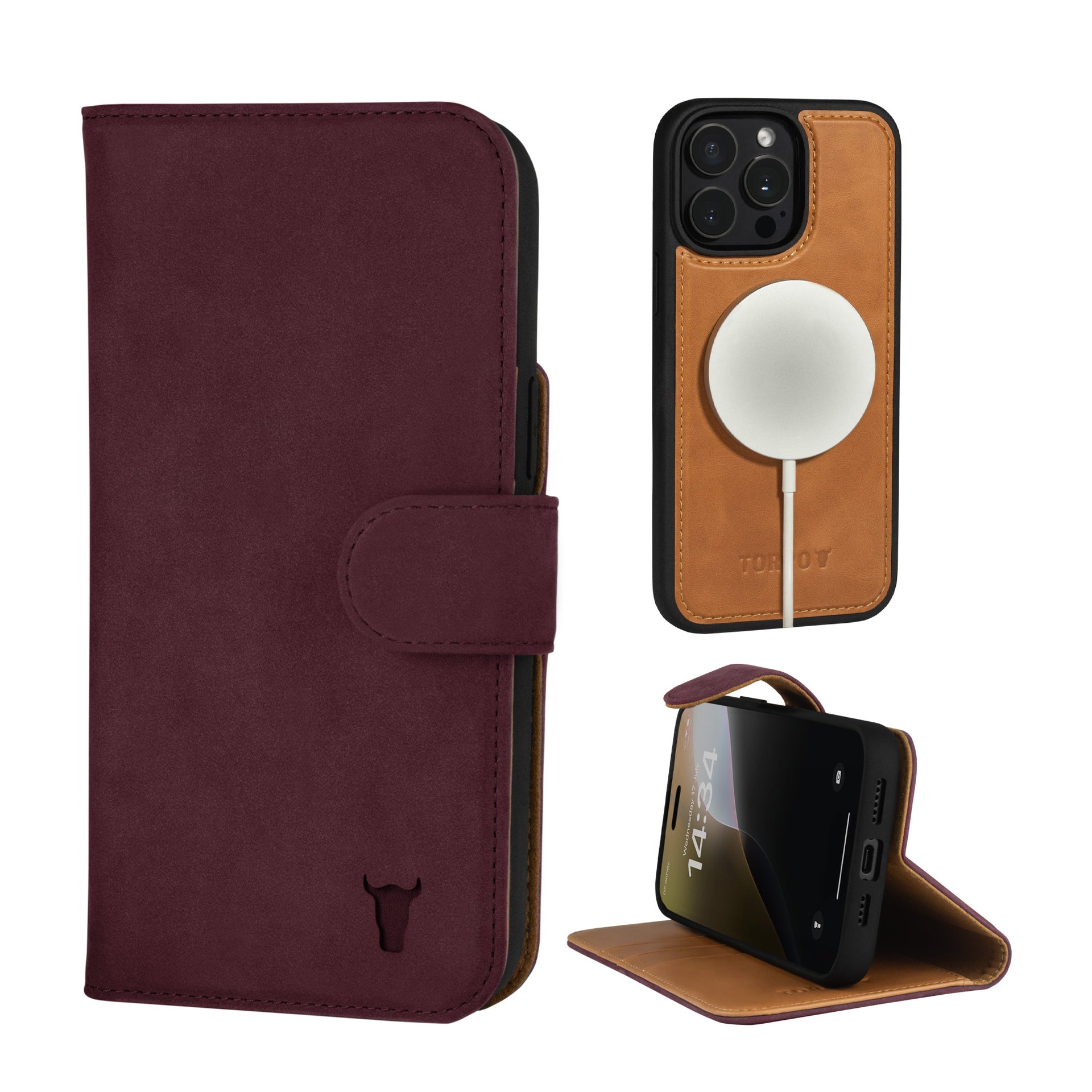 GoodcAcy Custodia A Libro Con Portafoglio Per IPhone 15 Pro Max/Ultra - Pelle Premium PU Con Chiusura Magnetica, 2 Slot E Portamonete, Nero