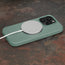 Turquoise Slimline Leather Bumper Case for iPhone 15 Pro