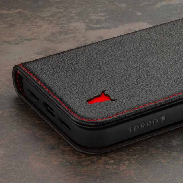 KZB Cover per iPhone 15 Custodia in Pelle Premium Libro Portafoglio KZB Cover per iPhone 15 Custodia in Pelle Premium Libro Portafoglio