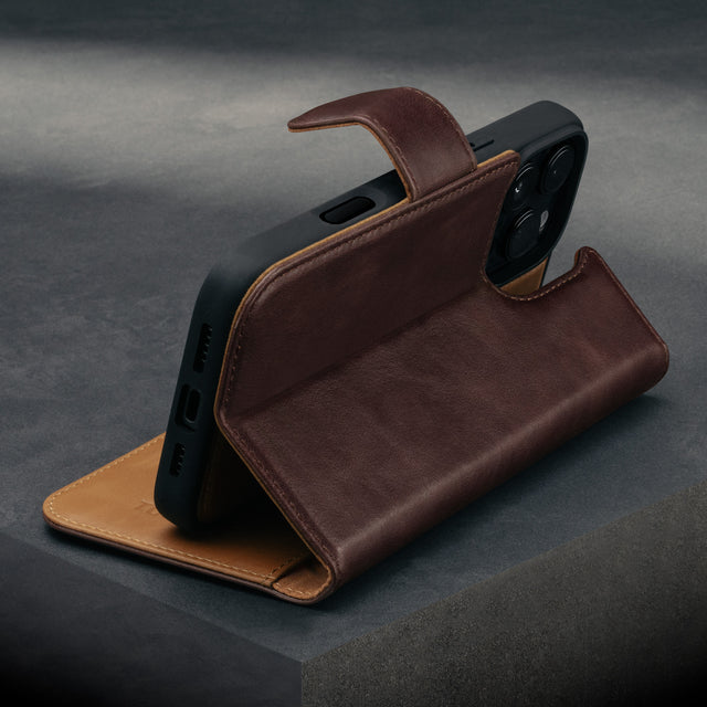 iPhone 16 Pro Leather Wallet Case (with Detachable Cover & MagSafe Compatible)
