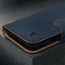 Blue Nubuck Leather Case (with detachable cover) for iPhone 16 Pro Max