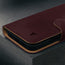 Maroon Nubuck Leather Case (with detachable cover) for iPhone 16 Pro Max