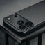Camera cutout on the Slimline Black Leather Bumper Case for iPhone 17 Pro Max