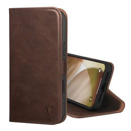 Dark Brown Leather Case for iPhone 17 Pro