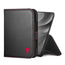 Black with Red detail Leather Wallet Case for the iPhone Ultra