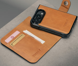 Detachable cover and bumoer of the Black Leather 2-in-1 Detachable Wallet Case for iPhone Ultra