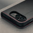 Camera cutout on the Black with Red detail Leather Wallet Case for the iPhone Ultra