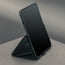 Integrated stand function of the Black with Red detail Leather Wallet Case for the iPhone Ultra