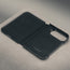Microfibre lined frame of the Black with Red detail Slim Leather Folio for iPhone Ultra