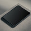Open phone in the Black with Red detail Slim Leather Folio for iPhone Ultra