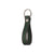 Leather Loop Keyring - Green with Red Detail