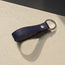 Navy Blue Leather (with Red Stitching) Keyring