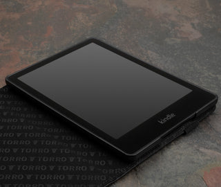 Black with Purple Leather Case for Kindle Paperwhite