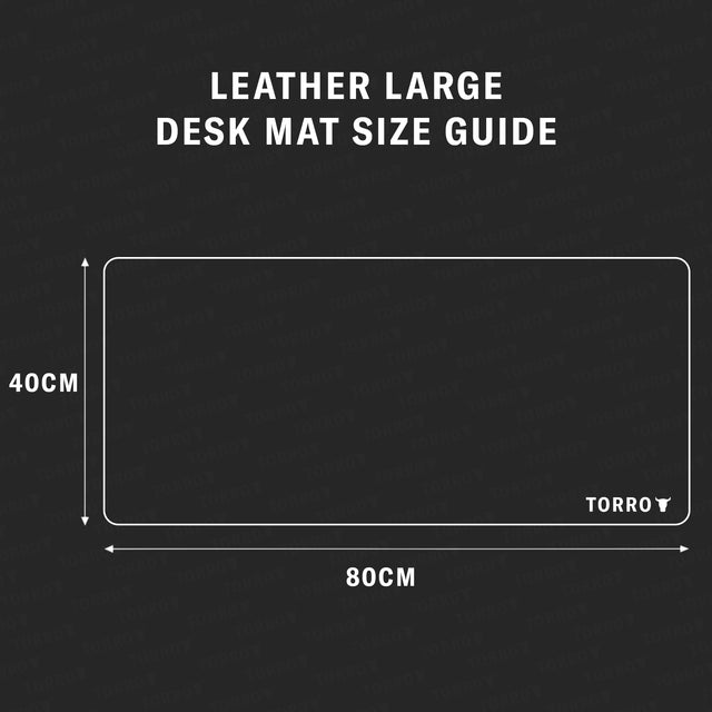 Large Leather Desk Mat Size Guide