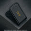 Back of the Black Leather Money Clip