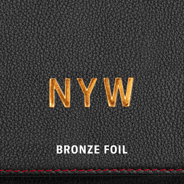 Bronze Metallic Foil Monogram